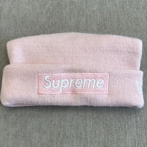 Light Pink Supreme Beanie - Picture 2 of 5